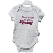 Wholesale - 3-6 month White Onesie, Hashtag C/P 48, UPC: 885114887552